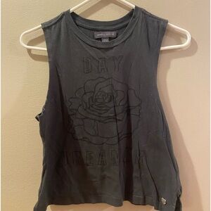 Kendall & Kylie size XS grey muscle type cropped tank. {201}